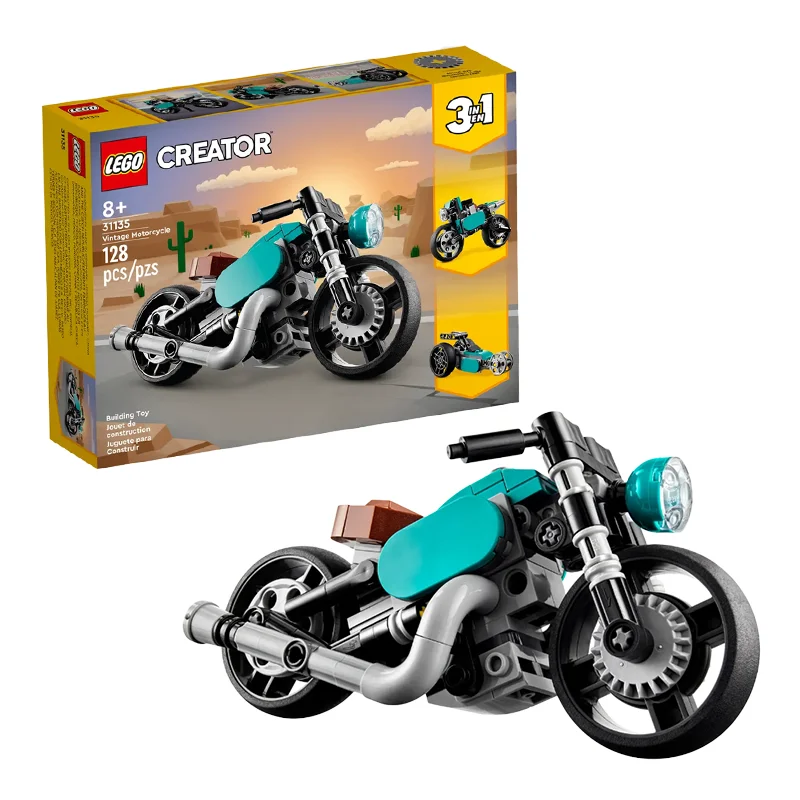 Encouraging imaginative storytelling LEGOLEGO Vintage Motorcycle Construction Blocks Set (31135) - TM Encouraging imaginative storytelling LEGOLEGO Vintage Motorcycle Construction Blocks Set (31135) - TM