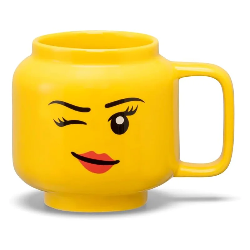 Highly adaptable LEGO creationsLEGO Winking Girl 9 Ounce Ceramic Mug