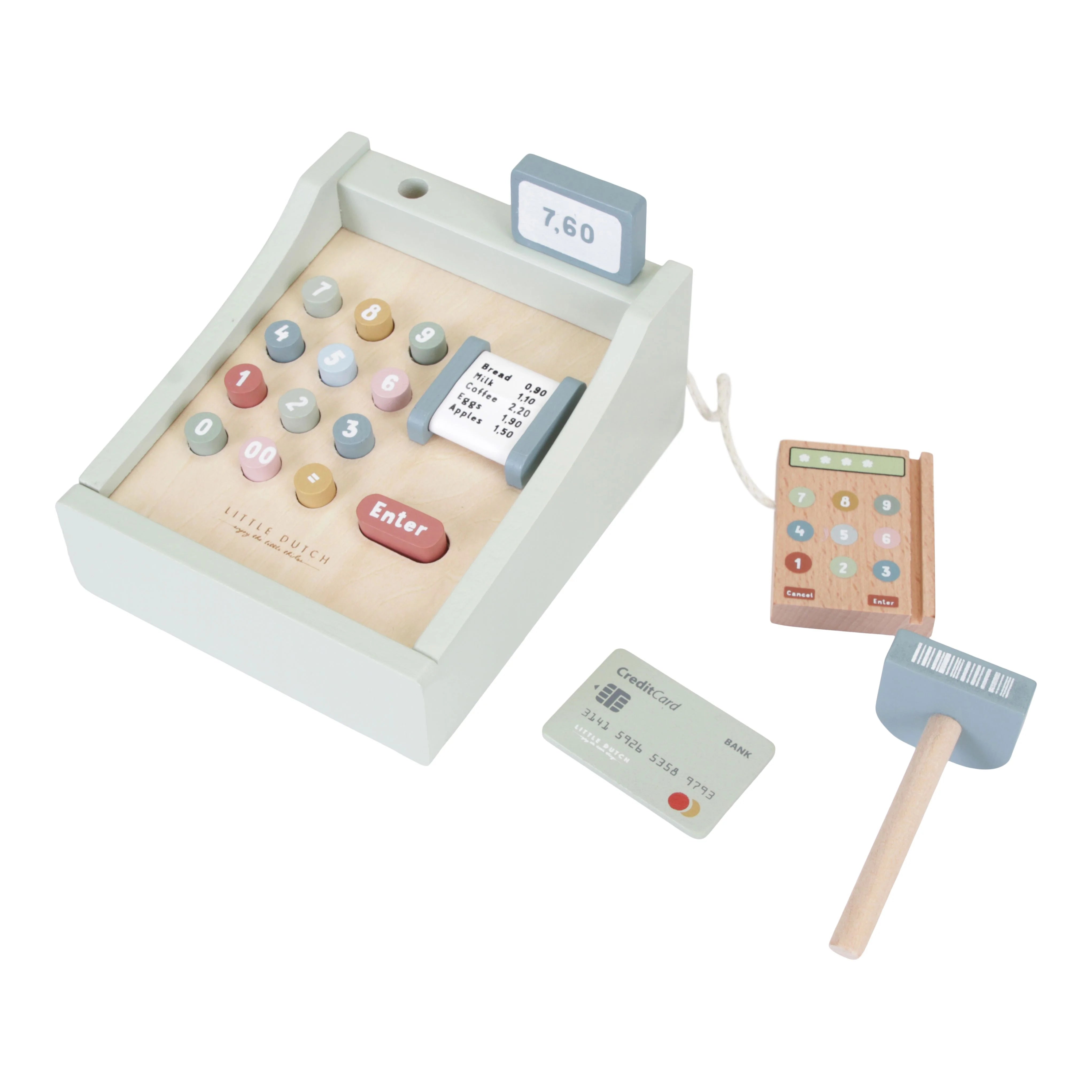 educational wooden toys                   Little Dutch Cash Register & Scanner
