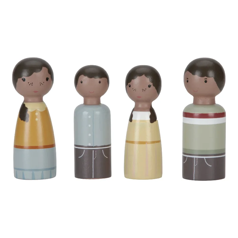 robust and child-safe wooden toys for all ages                   Little Dutch Dolls House Expansion Set Family Evi