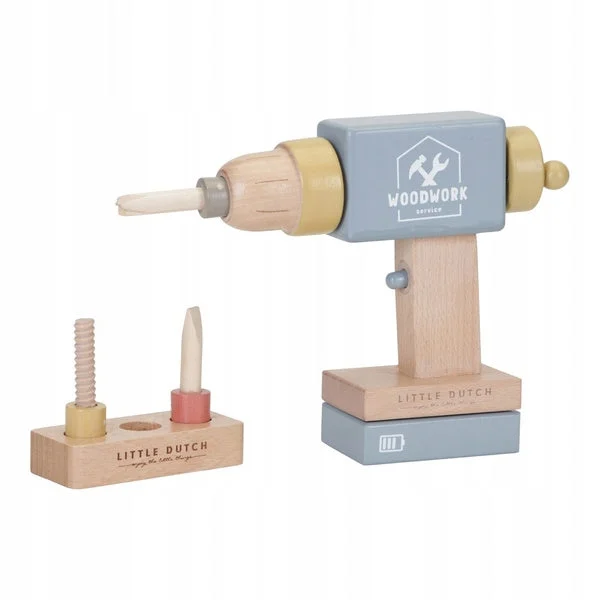 sturdy and safe wooden toys                 Little Dutch Wooden Drill Toy