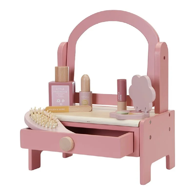safe wooden toys for babies              Little Dutch Wooden Vanity Table - Pink