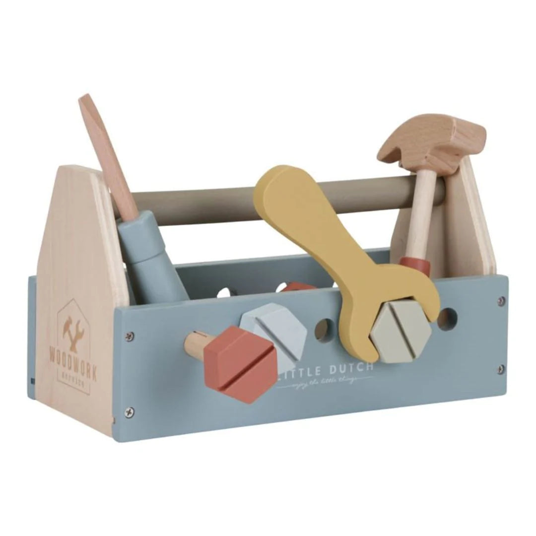 safe and child-appropriate wooden toys for different stages of development Little Dutch Wooden Toolbox safe and child-appropriate wooden toys for different stages of development Little Dutch Wooden Toolbox
