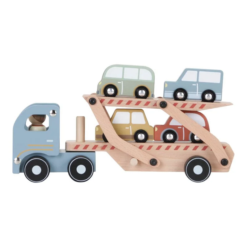 sustainably sourced wooden toys                   Little Dutch Wooden Transport Truck