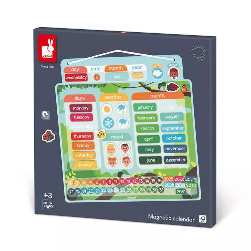 robust and durable wooden toys that withstand the test of time Magnetic Calendar Janod robust and durable wooden toys that withstand the test of time Magnetic Calendar Janod