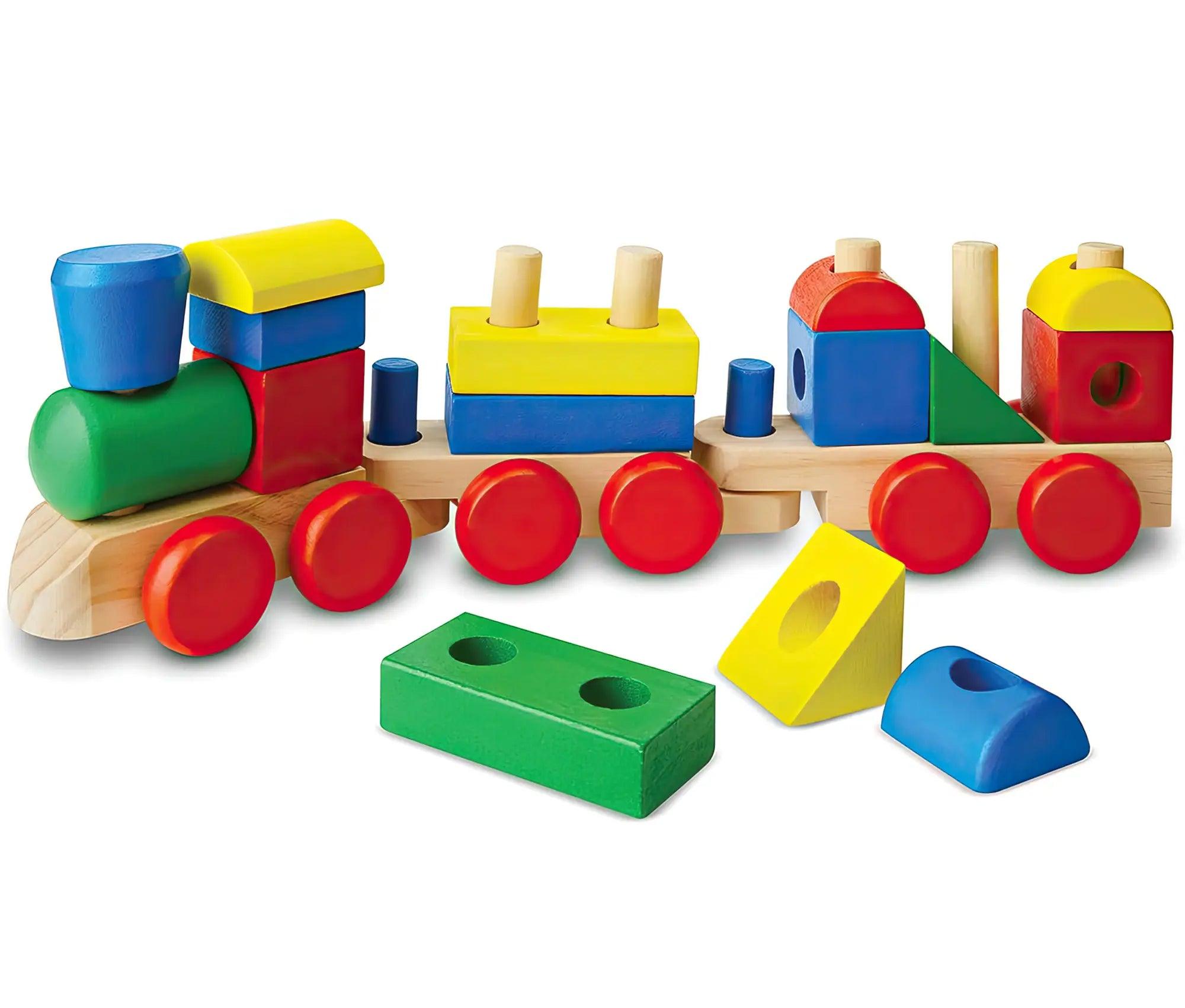 enchanted wooden toys                   Melissa & Doug 10572 Wooden Stacking Train Toddler Toy