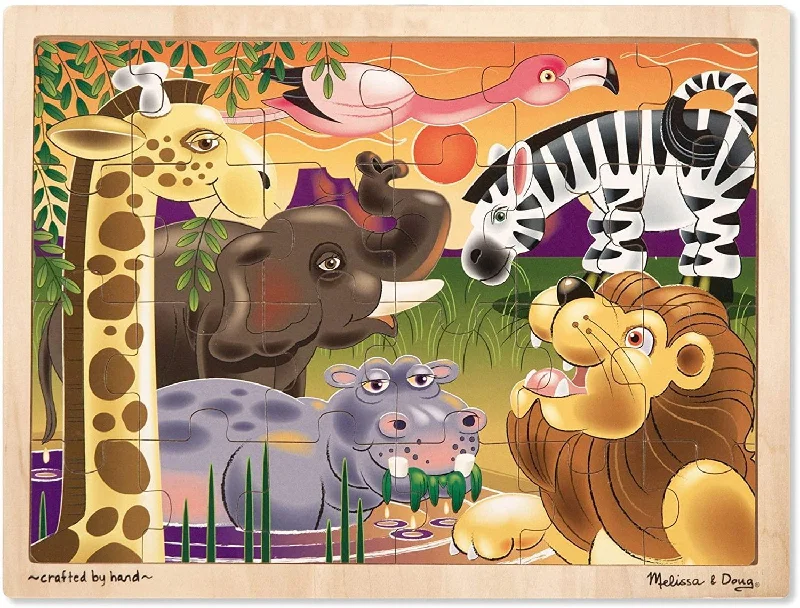 beautiful and detailed wooden toys that inspire creativity Melissa & Doug 12937 African Plains Wooden Jigsaw Puzzle - 24 Pieces beautiful and detailed wooden toys that inspire creativity Melissa & Doug 12937 African Plains Wooden Jigsaw Puzzle - 24 Pieces