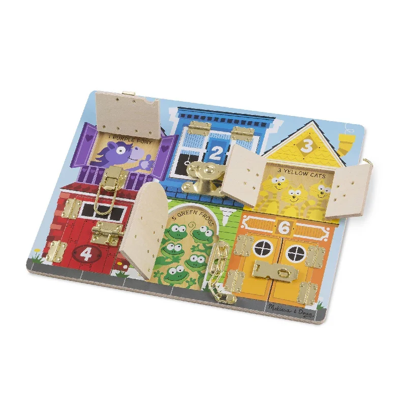 historically accurate and educational wooden toys that teach about cultures Melissa & Doug Wooden Latches Board historically accurate and educational wooden toys that teach about cultures Melissa & Doug Wooden Latches Board