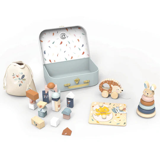 sturdy and durable wooden toys for rough play                   My First Toy Box