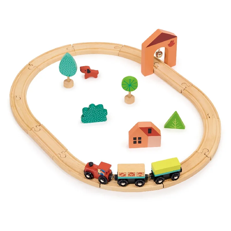 colorful and cheerful wooden toys                   My First Train Set