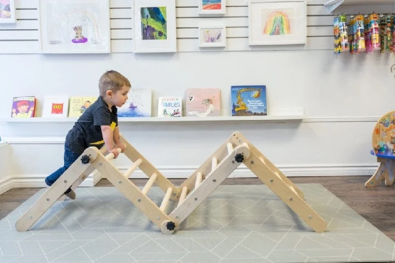 sturdy and long-lasting wooden toys for active play                   NEW Multifold Climber