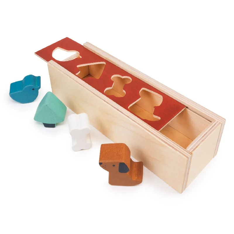 traditional wooden toys                   Pet Shape Sorting Box