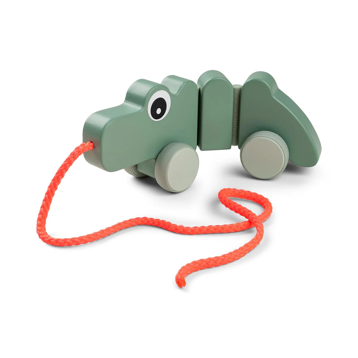 intricately carved wooden toys                   Pull Along Wiggle Toy - Croco