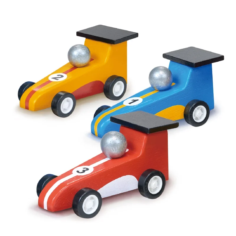 detailed and intricate wooden toys                   Pullback Racers