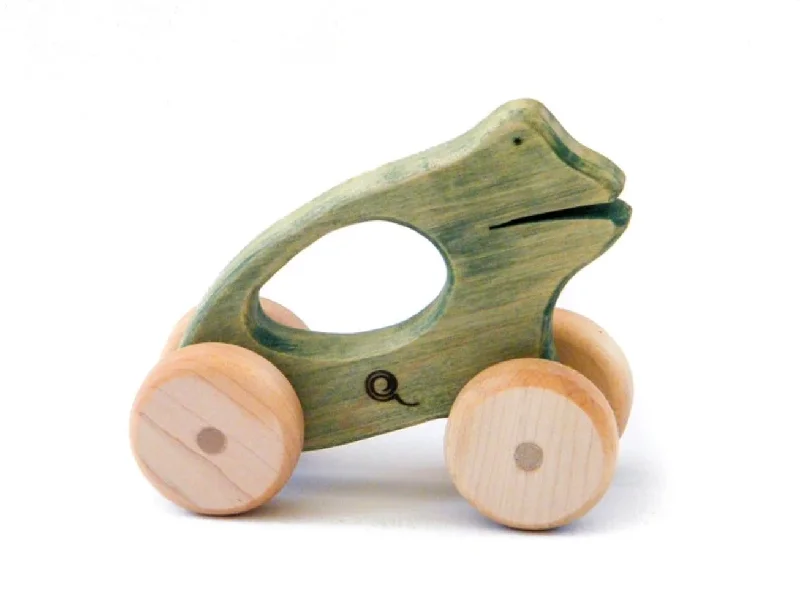 sturdy and reliable wooden toys that provide hours of fun                   Push Frog
