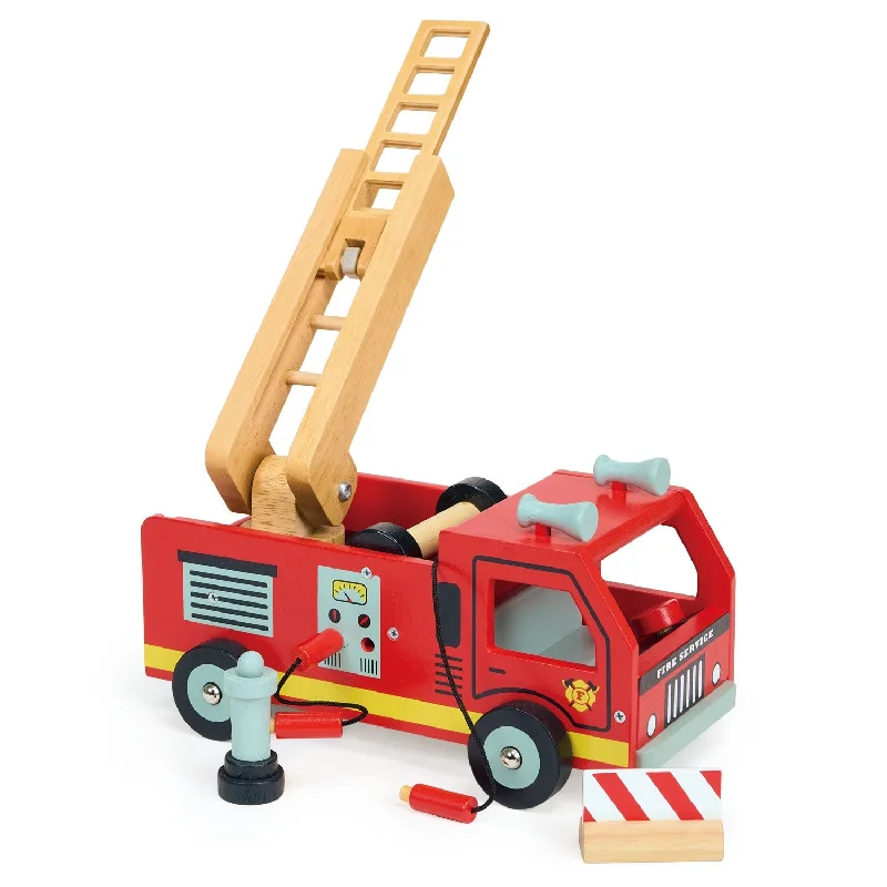 safe and appropriate wooden toys for young children                   Red Fire Engine