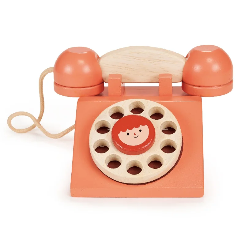 robust and engaging wooden toys for kids                   Ring Ring Telephone