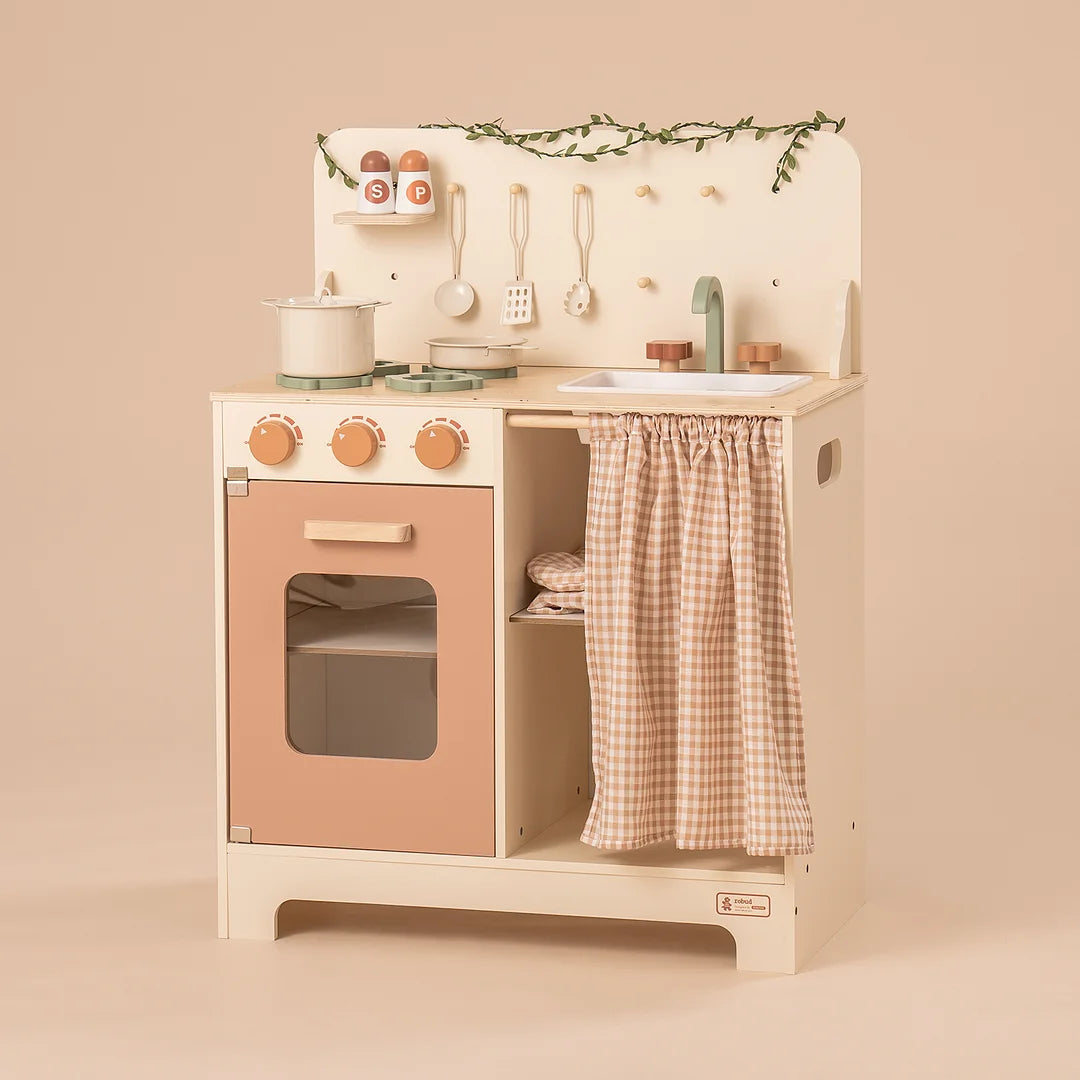 enchanted wooden toys                   ROBUD Rustic Wooden Play Kitchen