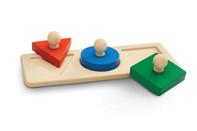 skillfully crafted wooden toys                   Plan Toys Shape Matching Puzzle