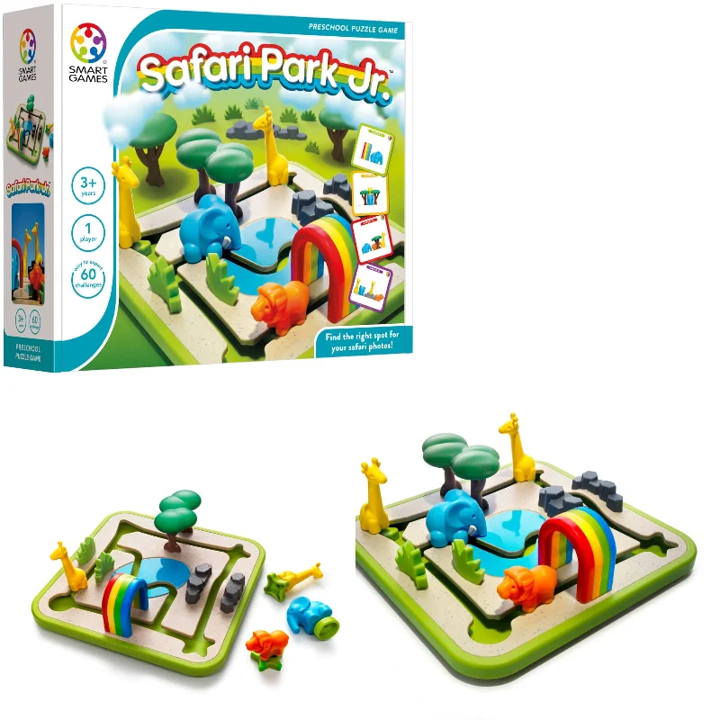historically inspired wooden toys that teach history                   Smart Games Safari Park Jr