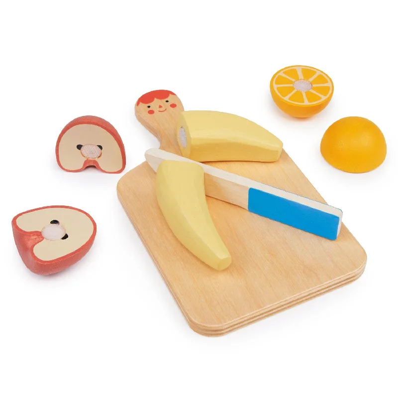 eco-friendly wooden toys                   Smiley Fruit Chopping Board