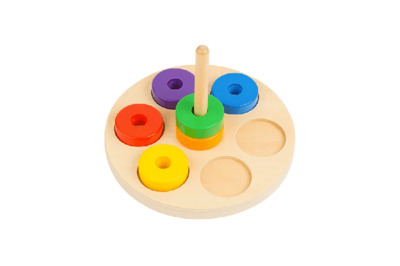 eco-friendly wooden toys                   Stack the Rings