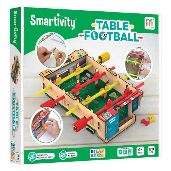 robust and child-safe wooden toys for all ages                   Table Football Smartivity