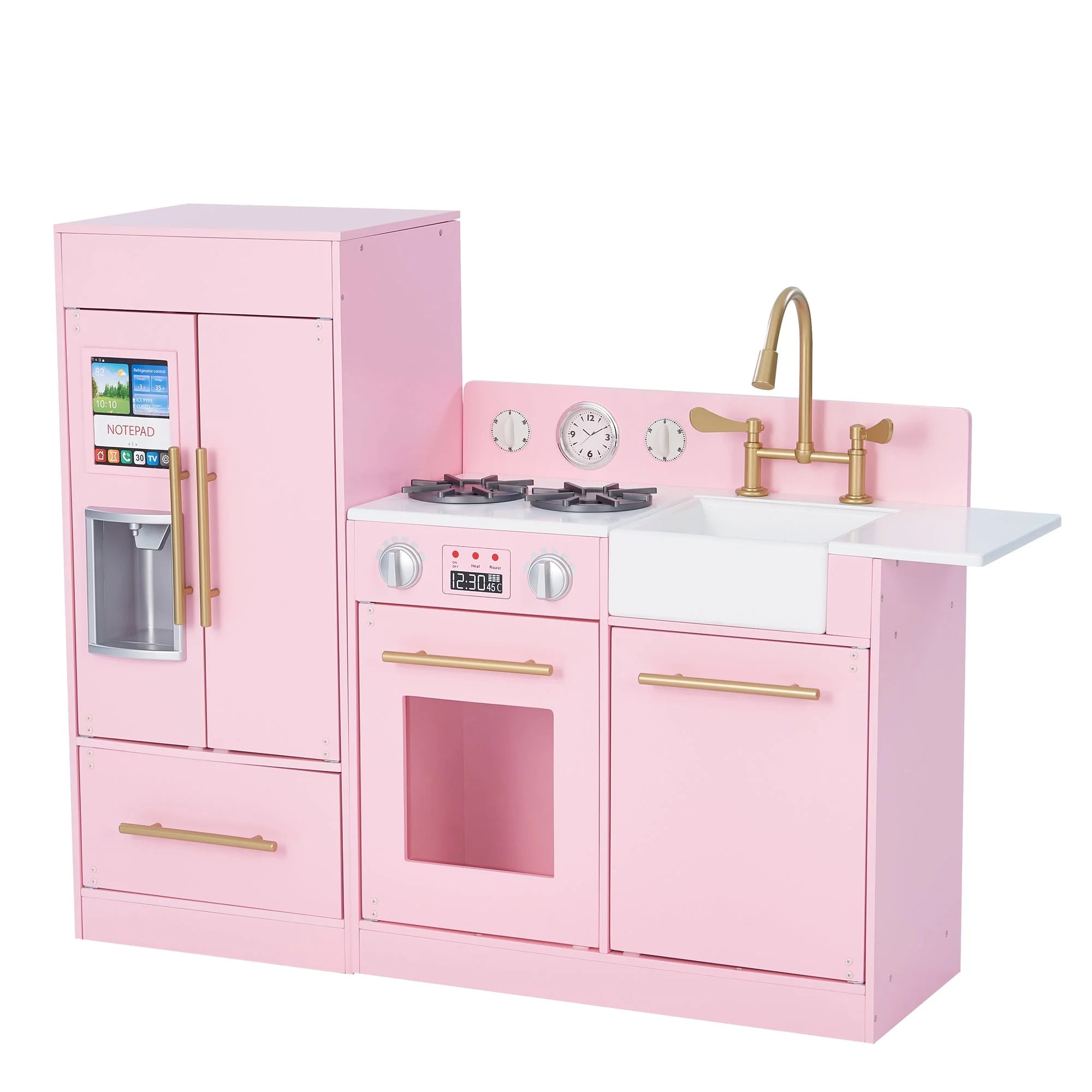 environmentally conscious wooden toys                 Teamson Kids Charlotte Large Interactive Wooden Play Kitchen Playset