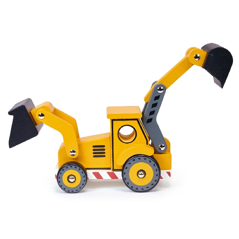 sturdy and safe wooden toys                 The Backhoe