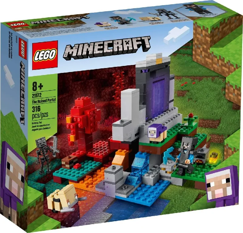 Family-friendly LEGO experiencesThe Ruined Portal Lego Minecraft, Ages 8+
