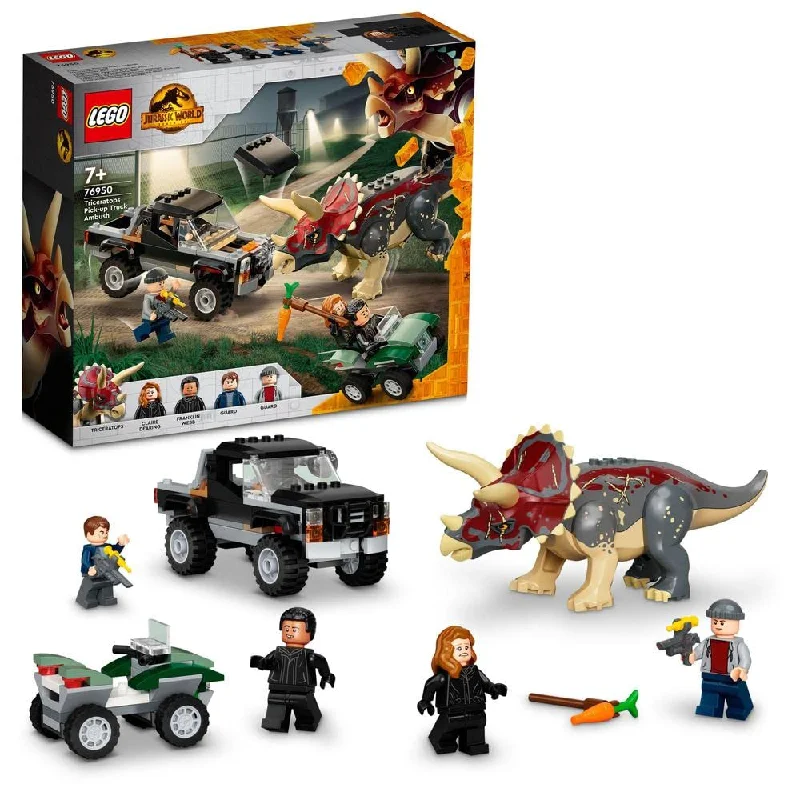 Promoting critical thinking LEGO challengesTriceratops Pickup Truck Ambush - LEGO Jurassic World Set (76950) Promoting critical thinking LEGO challengesTriceratops Pickup Truck Ambush - LEGO Jurassic World Set (76950)