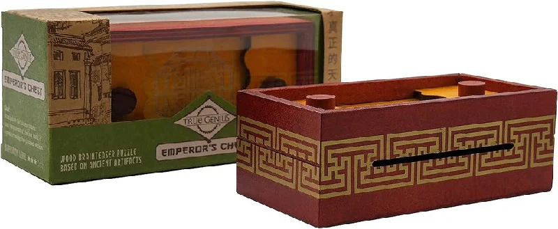 detailed and intricate wooden toys                   True Genius - Emperor's Chest - Puzzle Box