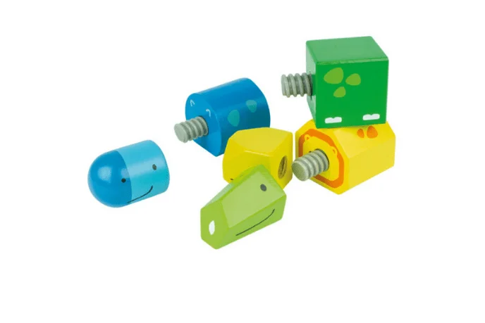 sturdy and long-lasting wooden toys for active play                   Turning Animals By Beleduc
