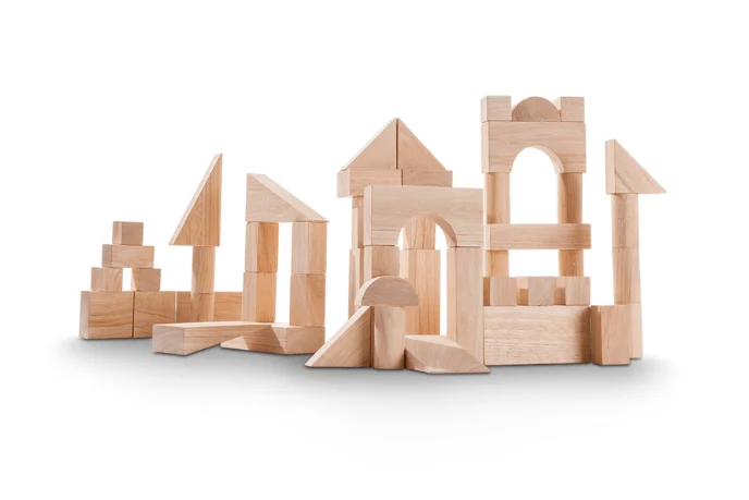 enchanting wooden toys for toddlers                   Unit Blocks (Set of 50)