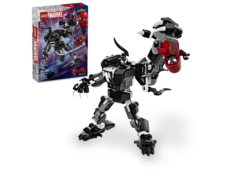 Providing a tactile learning experience LEGOVenom Mech Armor vs. Miles Morales