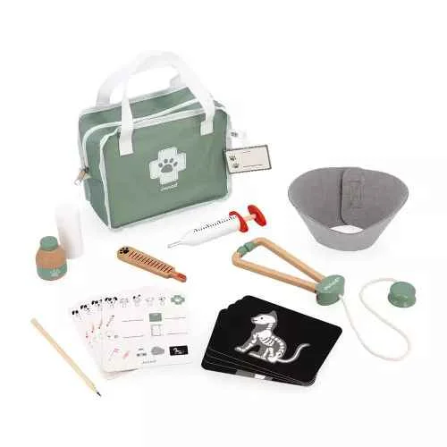 thoughtfully crafted and safe wooden toys                   Veterinarian's case Janod