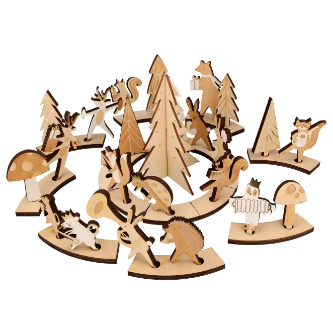 sustainable wooden toys                   Wooden Marching Band Advent Calendar