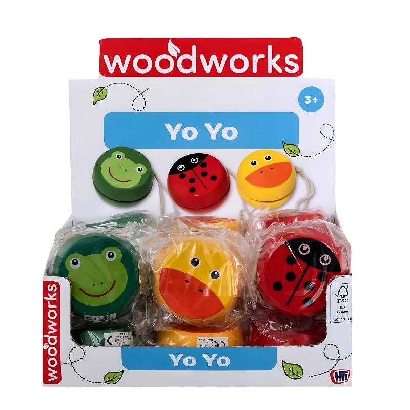 beautiful and detailed wooden toys that inspire creativity Yoyo Pals Wooden Yo-Yo - Assorted beautiful and detailed wooden toys that inspire creativity Yoyo Pals Wooden Yo-Yo - Assorted