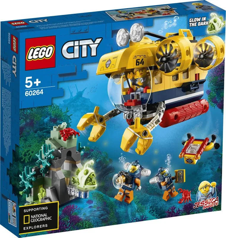 Reflecting diverse hobbies LEGO setsLEGO 60264 City Ocean Exploration Submarine