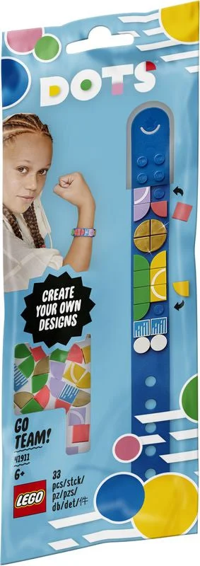 Providing a tactile learning experience LEGOLEGO 41911 Dots Go Team! Bracelet