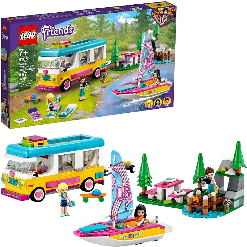 Thematically rich LEGO setsLEGO FRIENDS Forest Camper Van and Sailboat