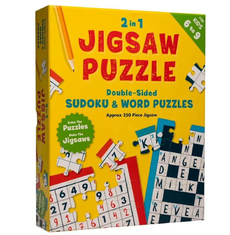 Innovative games2 in 1 Jigsaw Sudoku & Crossword 2 Sided 250 Piece