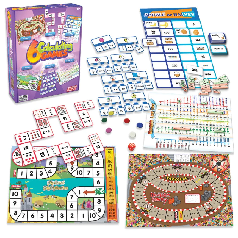 Challenging puzzles Junior Learning 6 Calculating Games - Educational Math Board Game