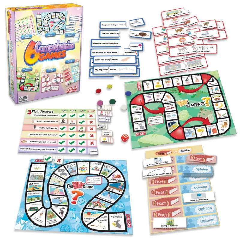 Exciting gamesJunior Learning Comprehension Quest Board Game - Language Arts for Ages 6-9