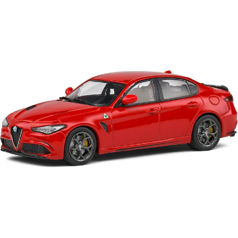 Realistic toy carsALFA ROMEO GIULIA QUADRIFOGLIO RED 2019 1:43 scale by Solido