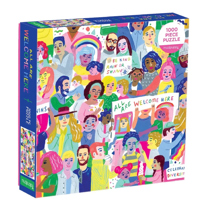 Exciting gamesAll Are Welcome Here 1000 Piece Puzzle