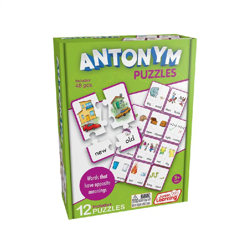 Age-appropriate puzzles Antonym Puzzles Junior Learning Set - Educational Toy for Ages 5-8