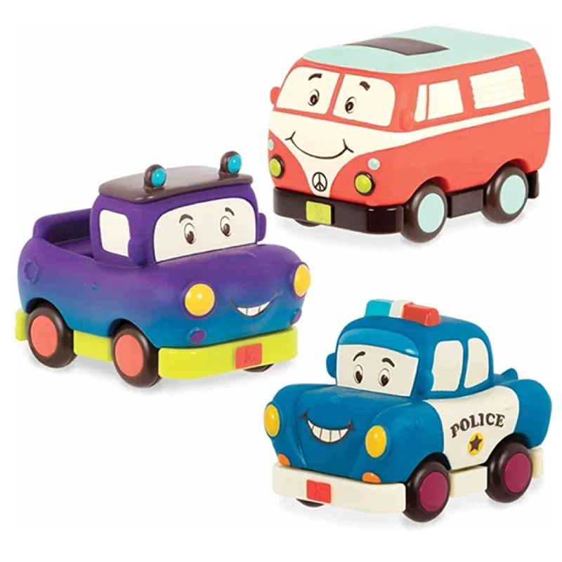 Realistic toy carsB-toys Pull Back Cars