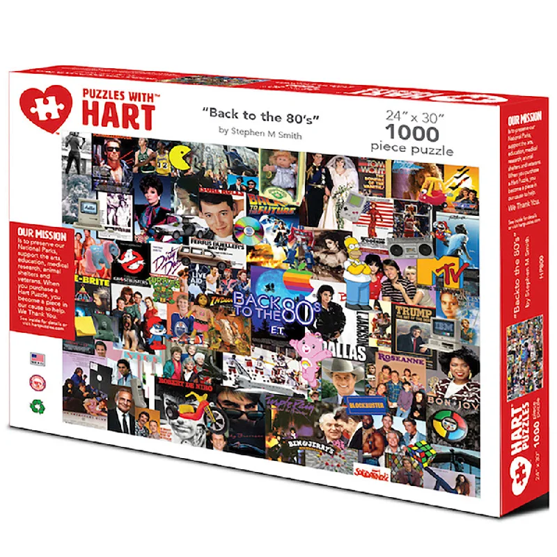 Exciting gamesBack to the 80's by Steve Smith, 1000 Piece Nostalgic Puzzle