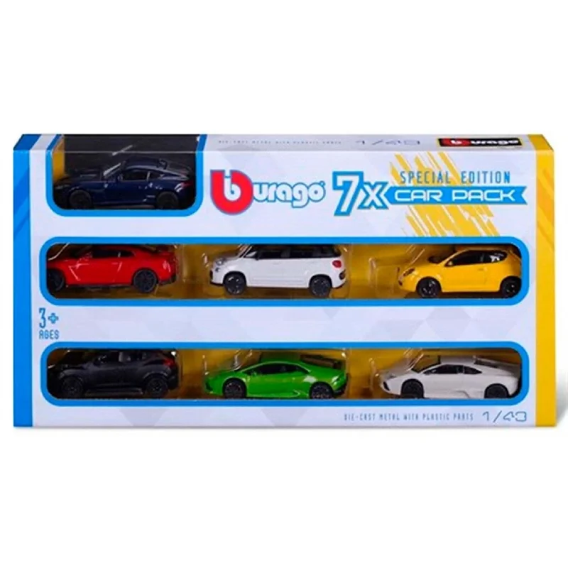 Realistic toy carsBburago Cars Special Edition 7-pak